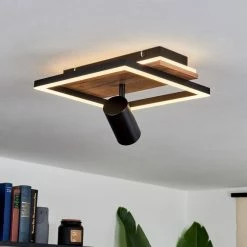 Hofstein Sequeira Deckenleuchte LED Schwarz, Holz hell, Holzoptik, 2-flammig 18 Hofstein Sequeira Deckenleuchte LED Schwarz, Holz hell, Holzoptik, 2-flammig -LED Leuchten Verkäufe sequeira deckenleuchte h3584767 8