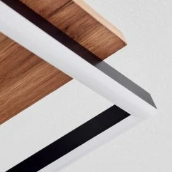 Hofstein Sequeira Deckenleuchte LED Schwarz, Holz hell, Holzoptik, 4-flammig -LED Leuchten Verkäufe sequeira deckenleuchte h3584781 2