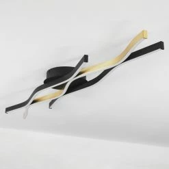 Hofstein Serlande Deckenleuchte LED Schwarz, Gold, 1-flammig -LED Leuchten Verkäufe serlande deckenleuchte h3653210 7