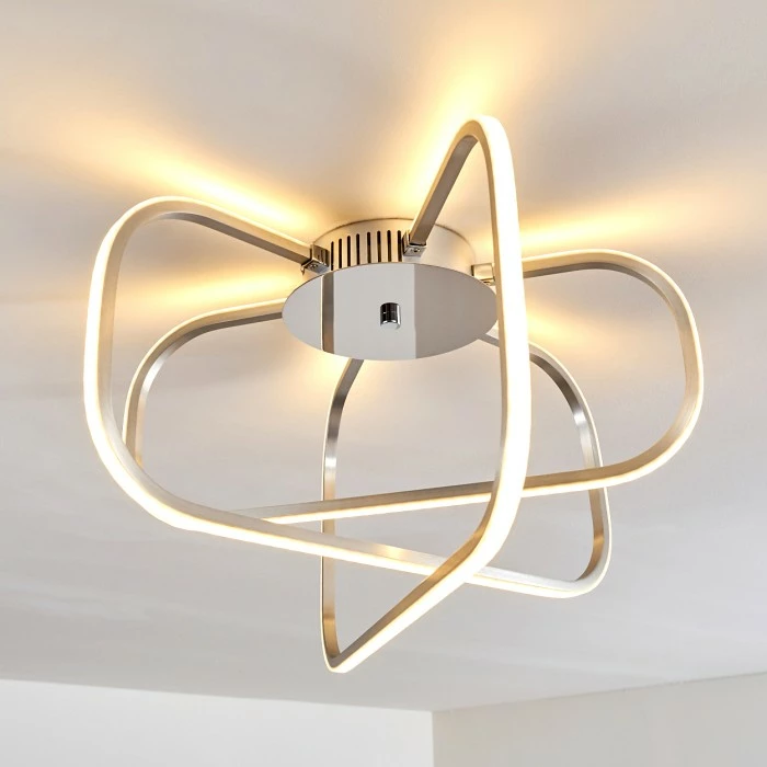 Hofstein Serre Deckenleuchte LED Chrom, 1-flammig 3 Hofstein Serre Deckenleuchte LED Chrom, 1-flammig – Bild 3