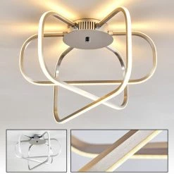 Hofstein Serre Deckenleuchte LED Chrom, 1-flammig 41 Hofstein Serre Deckenleuchte LED Chrom, 1-flammig -LED Leuchten Verkäufe serre deckenleuchte h167510 20