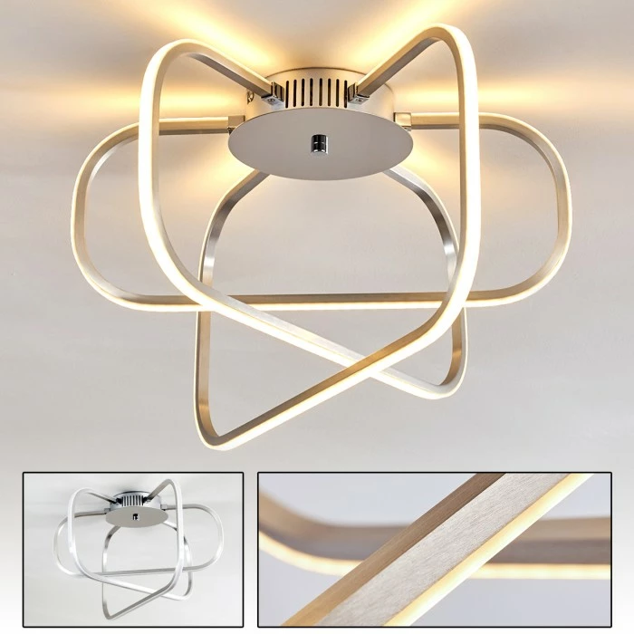 Hofstein Serre Deckenleuchte LED Chrom, 1-flammig 21 Hofstein Serre Deckenleuchte LED Chrom, 1-flammig – Bild 21