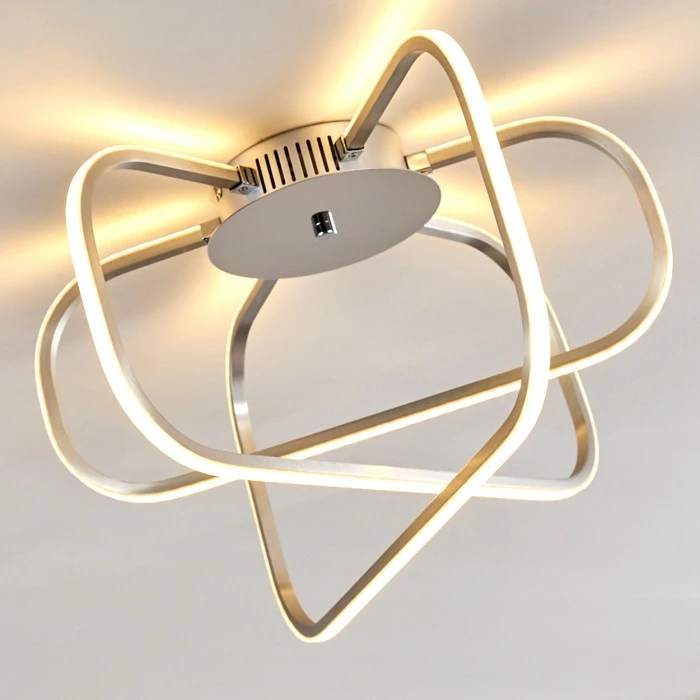 Hofstein Serre Deckenleuchte LED Chrom, 1-flammig 4 Hofstein Serre Deckenleuchte LED Chrom, 1-flammig – Bild 4