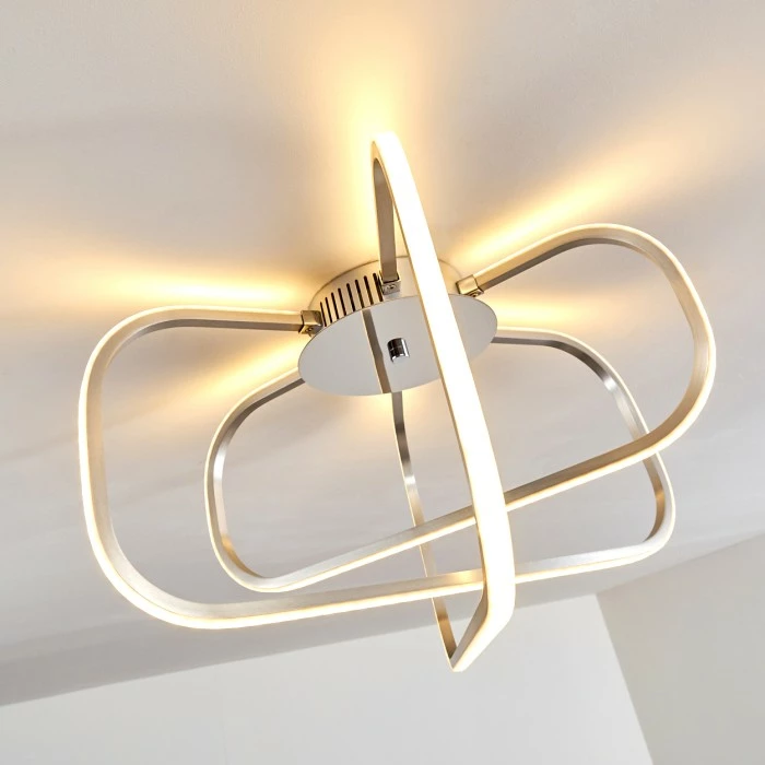 Hofstein Serre Deckenleuchte LED Chrom, 1-flammig 8 Hofstein Serre Deckenleuchte LED Chrom, 1-flammig – Bild 8