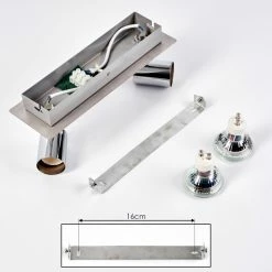 Hofstein Sibarco Wandleuchte LED Chrom, 2-flammig -LED Leuchten Verkäufe sibarco wandleuchte h3548196 3