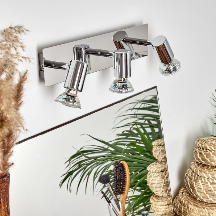 Hofstein Sibarco Wandleuchte LED Chrom, 3-flammig 2 Hofstein Sibarco Wandleuchte LED Chrom, 3-flammig – Bild 2