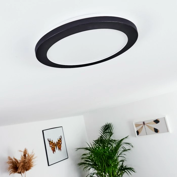 Hofstein Siguna Deckenleuchte LED Schwarz, 1-flammig 8 Hofstein Siguna Deckenleuchte LED Schwarz, 1-flammig – Bild 8