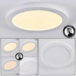 Hofstein Siguna LED Panel Weiß, 1-flammig