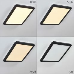 Hofstein Siguna LED Panel Schwarz, Weiß, 1-flammig -LED Leuchten Verkäufe siguna led panel h3374788 5