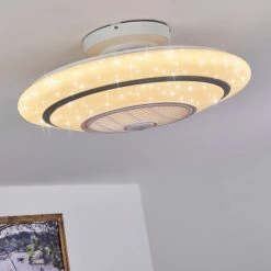 Hofstein Sitges Deckenventilator LED Weiß, 1-flammig, Fernbedienung -LED Leuchten Verkäufe sitges deckenventilator h3335109 11