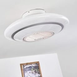 Hofstein Sitges Deckenventilator LED Weiß, 1-flammig, Fernbedienung -LED Leuchten Verkäufe sitges deckenventilator h3335109 13