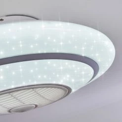 Hofstein Sitges Deckenventilator LED Weiß, 1-flammig, Fernbedienung -LED Leuchten Verkäufe sitges deckenventilator h3335109 18