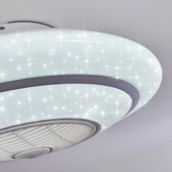 Hofstein Sitges Deckenventilator LED Weiß, 1-flammig, Fernbedienung -LED Leuchten Verkäufe sitges deckenventilator h3335109 19