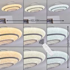 Hofstein Sitges Deckenventilator LED Weiß, 1-flammig, Fernbedienung -LED Leuchten Verkäufe sitges deckenventilator h3335109 3