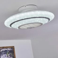 Hofstein Sitges Deckenventilator LED Weiß, 1-flammig, Fernbedienung -LED Leuchten Verkäufe sitges deckenventilator h3335109 7
