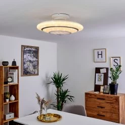 Hofstein Sitges Deckenventilator LED Weiß, 1-flammig, Fernbedienung -LED Leuchten Verkäufe sitges deckenventilator h3335109 9