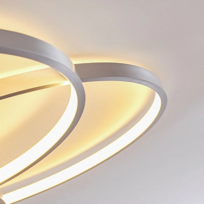 Hofstein Skanes Deckenleuchte LED Nickel-Matt, 1-flammig 22 Hofstein Skanes Deckenleuchte LED Nickel-Matt, 1-flammig – Bild 22