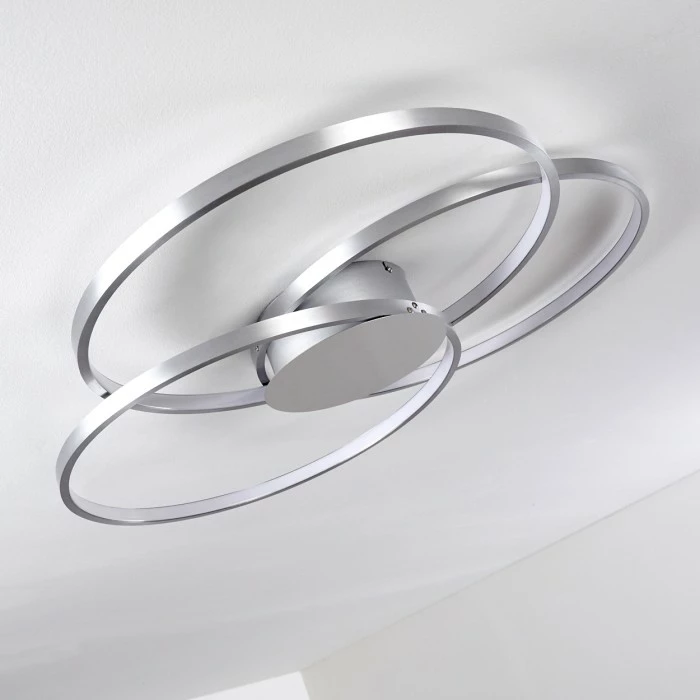 Hofstein Skanes Deckenleuchte LED Nickel-Matt, 1-flammig 27 Hofstein Skanes Deckenleuchte LED Nickel-Matt, 1-flammig – Bild 27