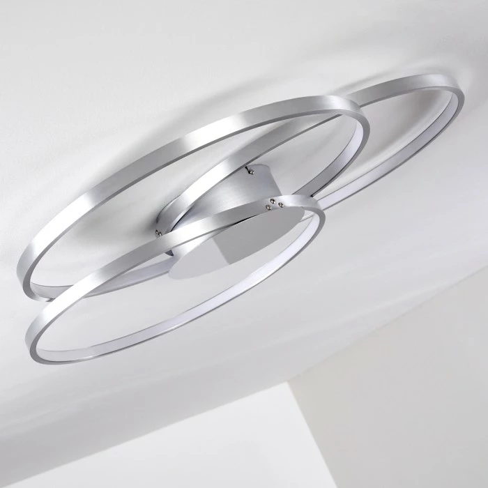 Hofstein Skanes Deckenleuchte LED Nickel-Matt, 1-flammig 28 Hofstein Skanes Deckenleuchte LED Nickel-Matt, 1-flammig – Bild 28