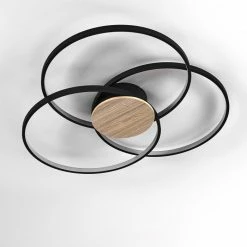 Hofstein Skanes Deckenleuchte LED Schwarz, 1-flammig -LED Leuchten Verkäufe skanes deckenleuchte h3323557 12