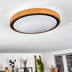Hofstein Sobredo Deckenleuchte LED Schwarz, Weiß, Naturfarben, 1-flammig 15 Hofstein Sobredo Deckenleuchte LED Schwarz, Weiß, Naturfarben, 1-flammig -LED Leuchten Verkäufe sobredo deckenleuchte h3560495 4