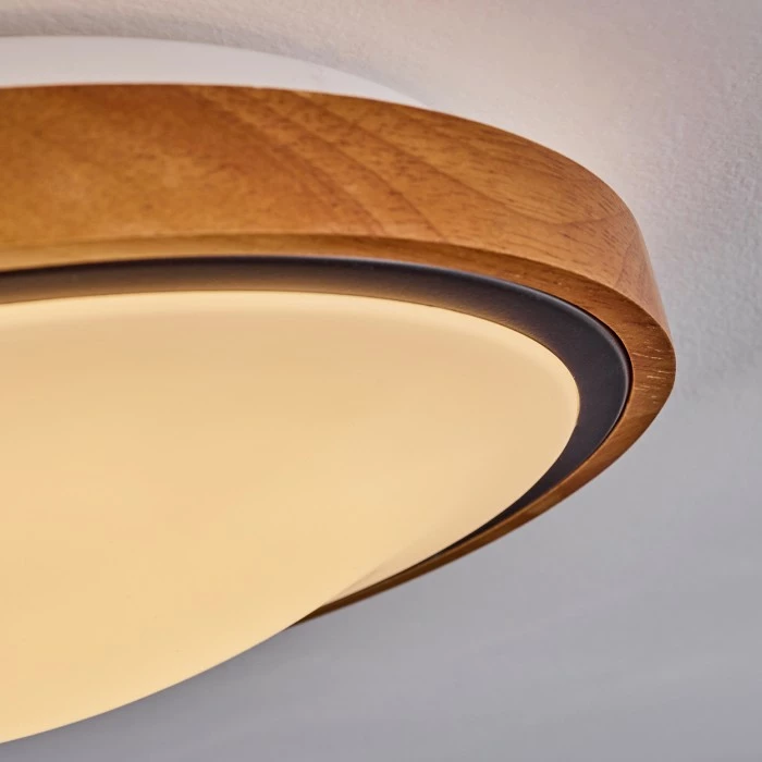 Hofstein Sobredo Deckenleuchte LED Schwarz, Weiß, Naturfarben, 1-flammig 6 Hofstein Sobredo Deckenleuchte LED Schwarz, Weiß, Naturfarben, 1-flammig – Bild 6