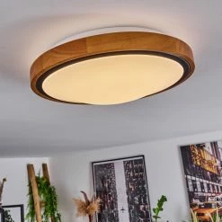 Hofstein Sobredo Deckenleuchte LED Schwarz, Weiß, Naturfarben, 1-flammig 17 Hofstein Sobredo Deckenleuchte LED Schwarz, Weiß, Naturfarben, 1-flammig -LED Leuchten Verkäufe sobredo deckenleuchte h3560495 6