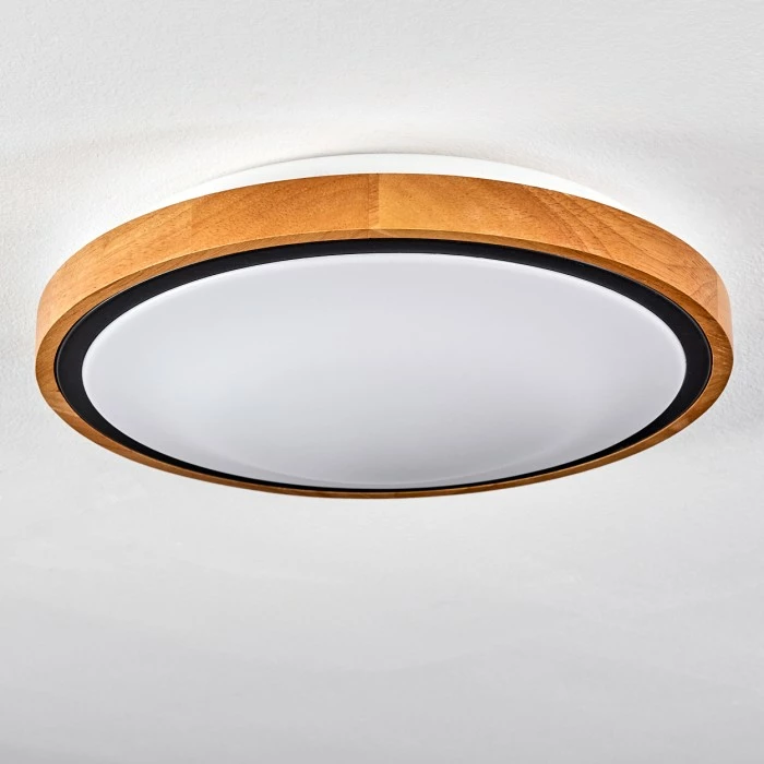 Hofstein Sobredo Deckenleuchte LED Schwarz, Weiß, Naturfarben, 1-flammig 8 Hofstein Sobredo Deckenleuchte LED Schwarz, Weiß, Naturfarben, 1-flammig – Bild 8