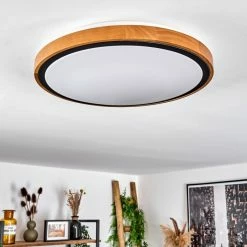 Hofstein Sobredo Deckenleuchte LED Schwarz, Weiß, Naturfarben, 1-flammig -LED Leuchten Verkäufe sobredo deckenleuchte h3581469 10