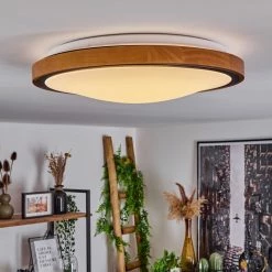 Hofstein Sobredo Deckenleuchte LED Schwarz, Weiß, Naturfarben, 1-flammig -LED Leuchten Verkäufe sobredo deckenleuchte h3581469 9