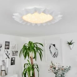 Hofstein Solanet Deckenleuchte LED Weiß, 1-flammig, Fernbedienung, Farbwechsler -LED Leuchten Verkäufe solanet deckenleuchte h3562376 10