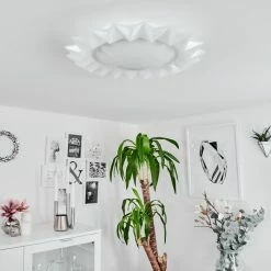 Hofstein Solanet Deckenleuchte LED Weiß, 1-flammig, Fernbedienung, Farbwechsler -LED Leuchten Verkäufe solanet deckenleuchte h3562376 4