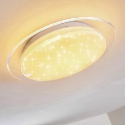 Hofstein Soleil Deckenleuchte LED Weiß, 1-flammig -LED Leuchten Verkäufe soleil deckenleuchte h3110492 do1 3