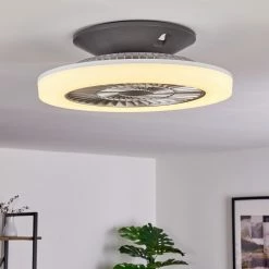 Hofstein Somalia Deckenventilator LED Silber, Transparent, Klar, 1-flammig -LED Leuchten Verkäufe somalia deckenventilator h3372678 2