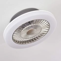 Hofstein Somalia Deckenventilator LED Silber, Transparent, Klar, 1-flammig -LED Leuchten Verkäufe somalia deckenventilator h3372678 8