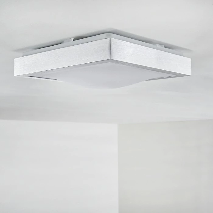 Hofstein Sora Deckenleuchte LED Nickel-Matt, 1-flammig 13 Hofstein Sora Deckenleuchte LED Nickel-Matt, 1-flammig – Bild 13