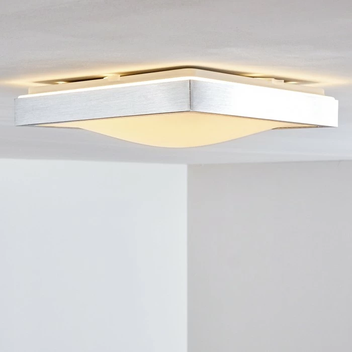 Hofstein Sora Deckenleuchte LED Nickel-Matt, 1-flammig 6 Hofstein Sora Deckenleuchte LED Nickel-Matt, 1-flammig – Bild 6