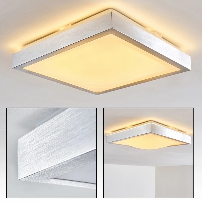 Hofstein Sora Deckenleuchte LED Nickel-Matt, 1-flammig 1 Hofstein Sora Deckenleuchte LED Nickel-Matt, 1-flammig