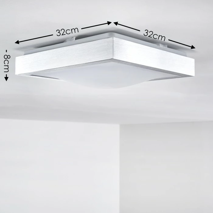 Hofstein Sora Deckenleuchte LED Nickel-Matt, 1-flammig 2 Hofstein Sora Deckenleuchte LED Nickel-Matt, 1-flammig – Bild 2