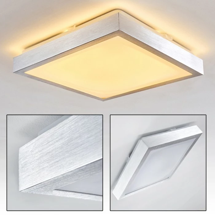 Hofstein Sora Deckenleuchte LED Nickel-Matt, 1-flammig 14 Hofstein Sora Deckenleuchte LED Nickel-Matt, 1-flammig – Bild 14
