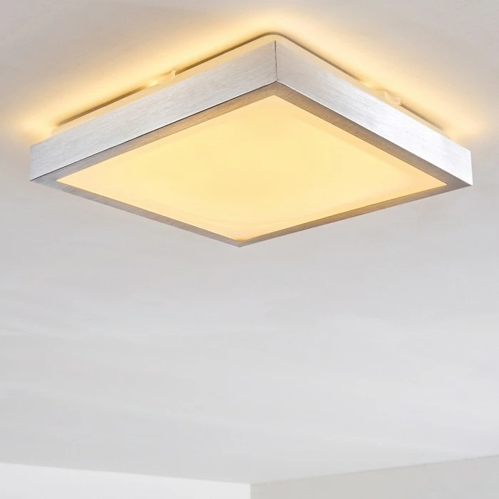 Hofstein Sora Deckenleuchte LED Nickel-Matt, 1-flammig 3 Hofstein Sora Deckenleuchte LED Nickel-Matt, 1-flammig – Bild 3