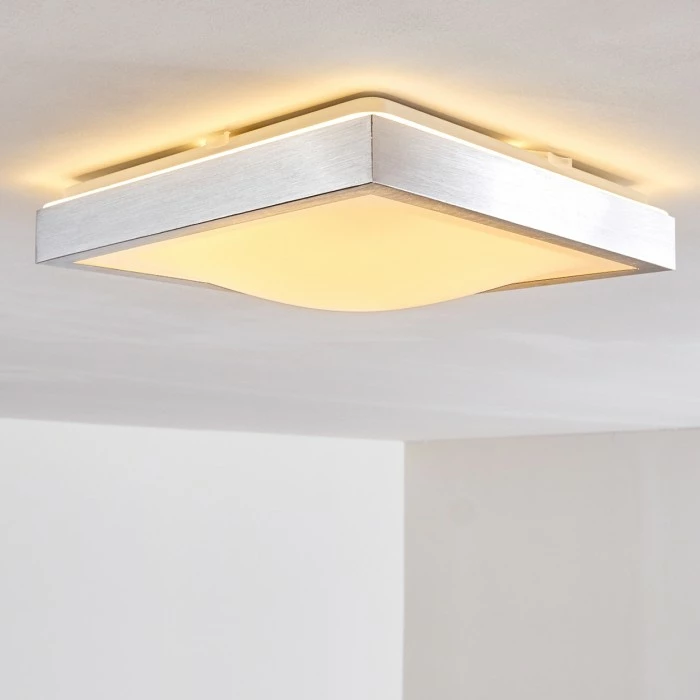 Hofstein Sora Deckenleuchte LED Nickel-Matt, 1-flammig 4 Hofstein Sora Deckenleuchte LED Nickel-Matt, 1-flammig – Bild 4