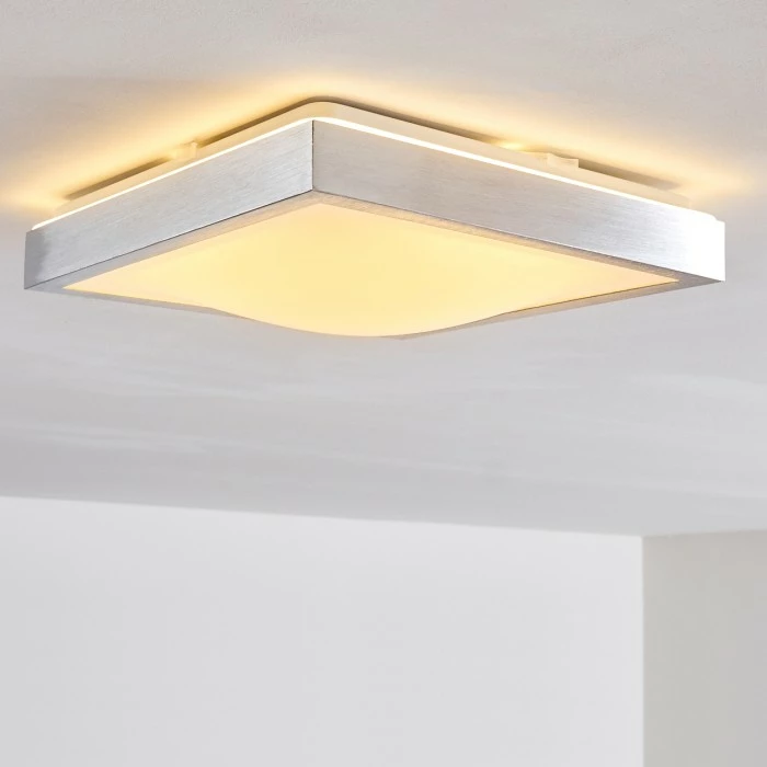 Hofstein Sora Deckenleuchte LED Nickel-Matt, 1-flammig 9 Hofstein Sora Deckenleuchte LED Nickel-Matt, 1-flammig – Bild 9