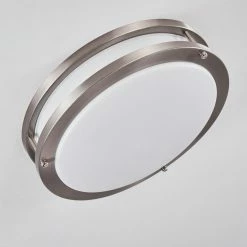 Hofstein Sora Deckenleuchte LED Nickel-Matt, Weiß, 1-flammig -LED Leuchten Verkäufe sora deckenleuchte h3266182 do4 6