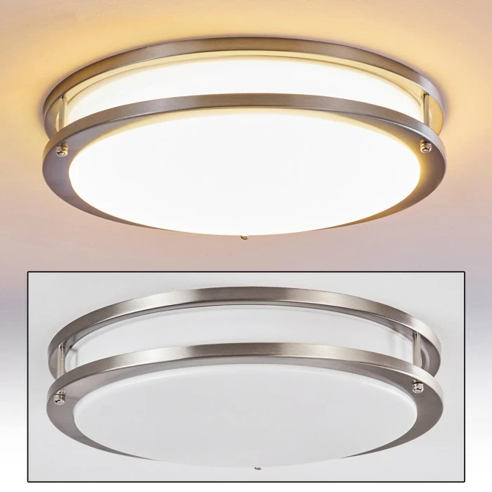 Hofstein Sora Deckenleuchte LED Nickel-Matt, 1-flammig 1 Hofstein Sora Deckenleuchte LED Nickel-Matt, 1-flammig