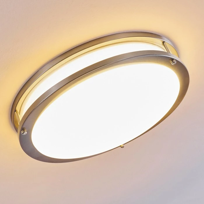 Hofstein Sora Deckenleuchte LED Nickel-Matt, 1-flammig 3 Hofstein Sora Deckenleuchte LED Nickel-Matt, 1-flammig – Bild 3