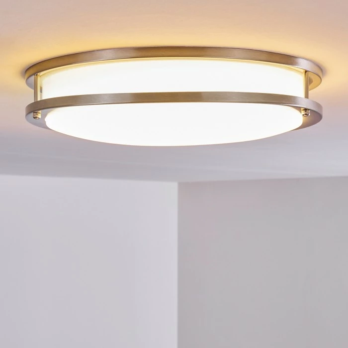 Hofstein Sora Deckenleuchte LED Nickel-Matt, 1-flammig 9 Hofstein Sora Deckenleuchte LED Nickel-Matt, 1-flammig – Bild 9