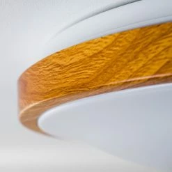 Hofstein Sora Wood Deckenlampe LED Weiß, Holz hell, 1-flammig -LED Leuchten Verkäufe sora wood deckenlampe h168456 3