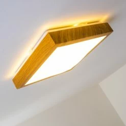 Hofstein Sora Wood Deckenlampe LED Holz hell, 1-flammig 32 Hofstein Sora Wood Deckenlampe LED Holz hell, 1-flammig -LED Leuchten Verkäufe sora wood deckenlampe h168463 do8 15