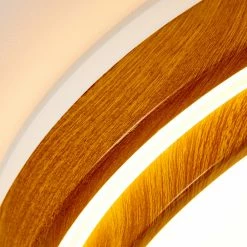 Hofstein Sora Wood Deckenleuchte LED Weiß, Holz hell, 1-flammig -LED Leuchten Verkäufe sora wood deckenleuchte h3011294 do4 10